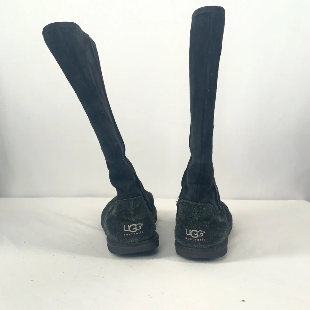 Ugg Suede Button Side‎ Boots in Black Size 6